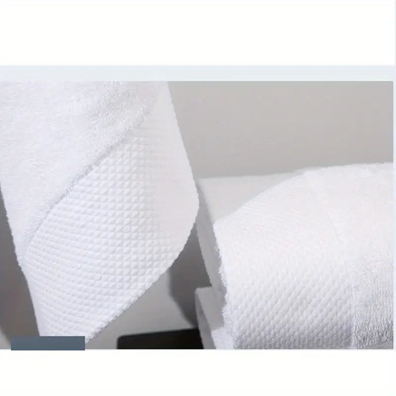 Toalla de Mano Blanca de Algodón Súper Absorbente y Gruesa (1pc)