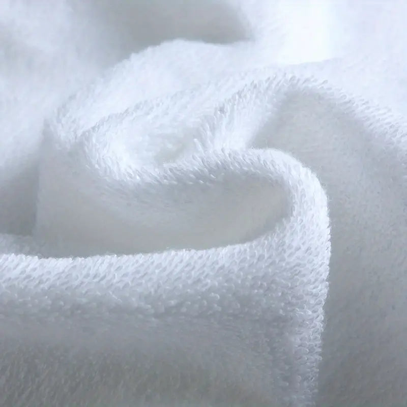 Toalla de Mano Blanca de Algodón Súper Absorbente y Gruesa (1pc)